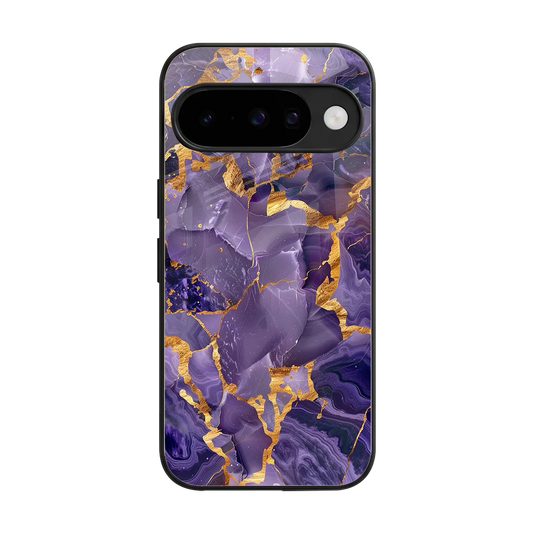 Royal Amethyst back phone cover | glass case for google pixel 10