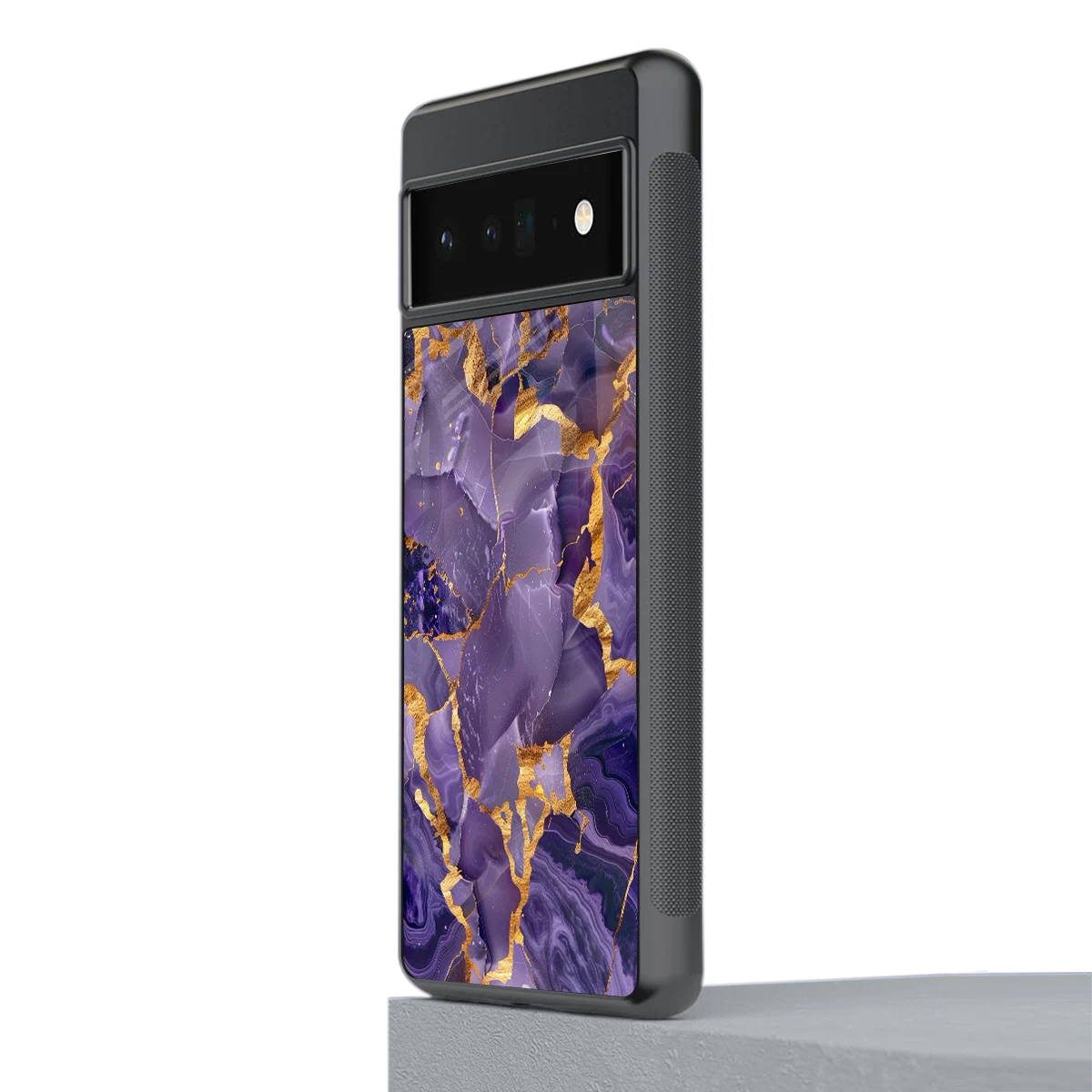 Royal Amethyst stylish phone case for google pixel 6 pro | glossy glass and slim fit