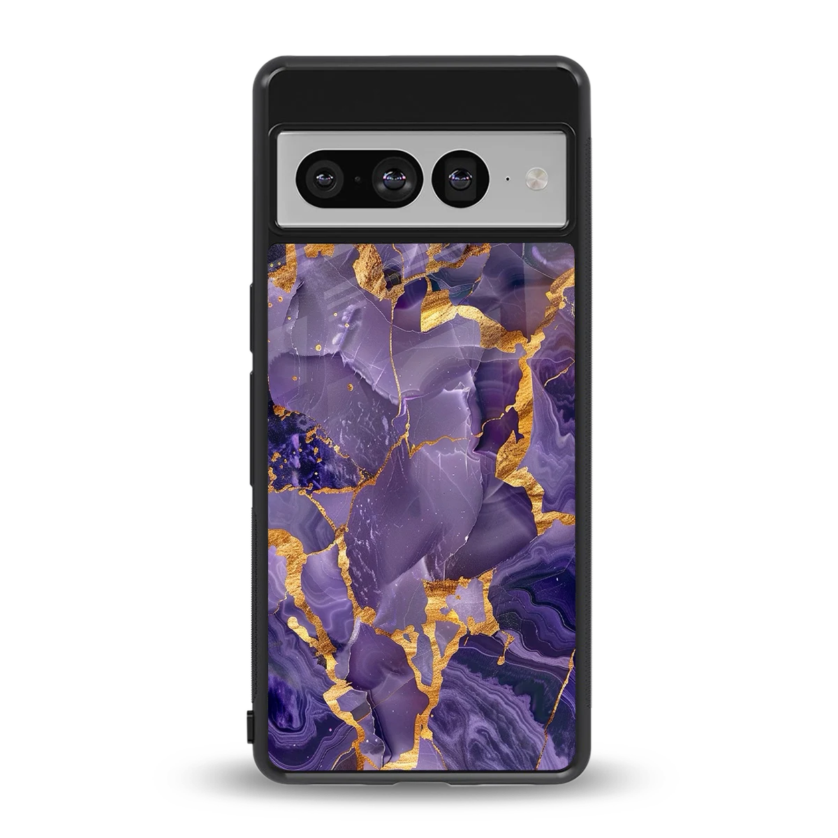 Royal Amethyst back phone cover | glass case for google pixel 7 pro