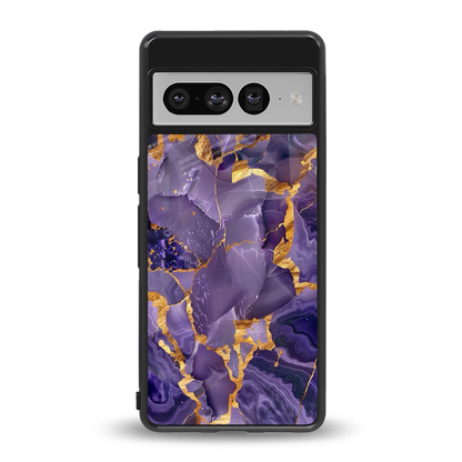 Royal Amethyst back phone cover | glass case for google pixel 7 pro