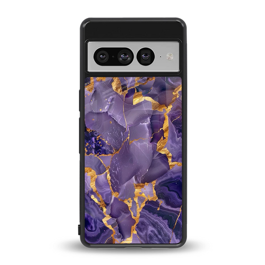 Royal Amethyst back phone cover | glass case for google pixel 7 pro