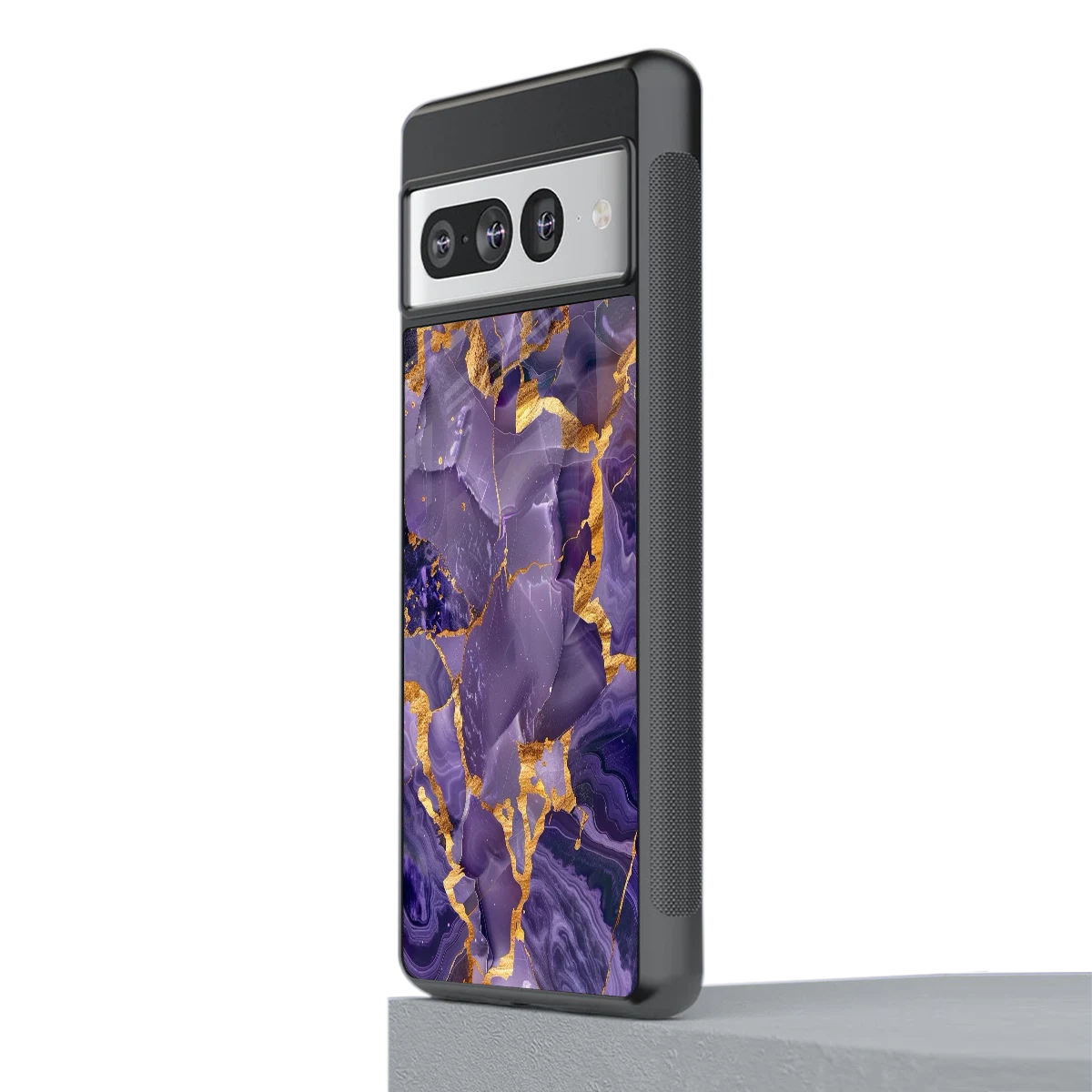 Royal Amethyst stylish phone case for google pixel 7 pro | glossy glass and slim fit