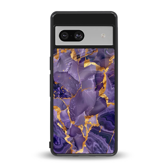 Royal Amethyst back phone cover | glass case for google pixel 7