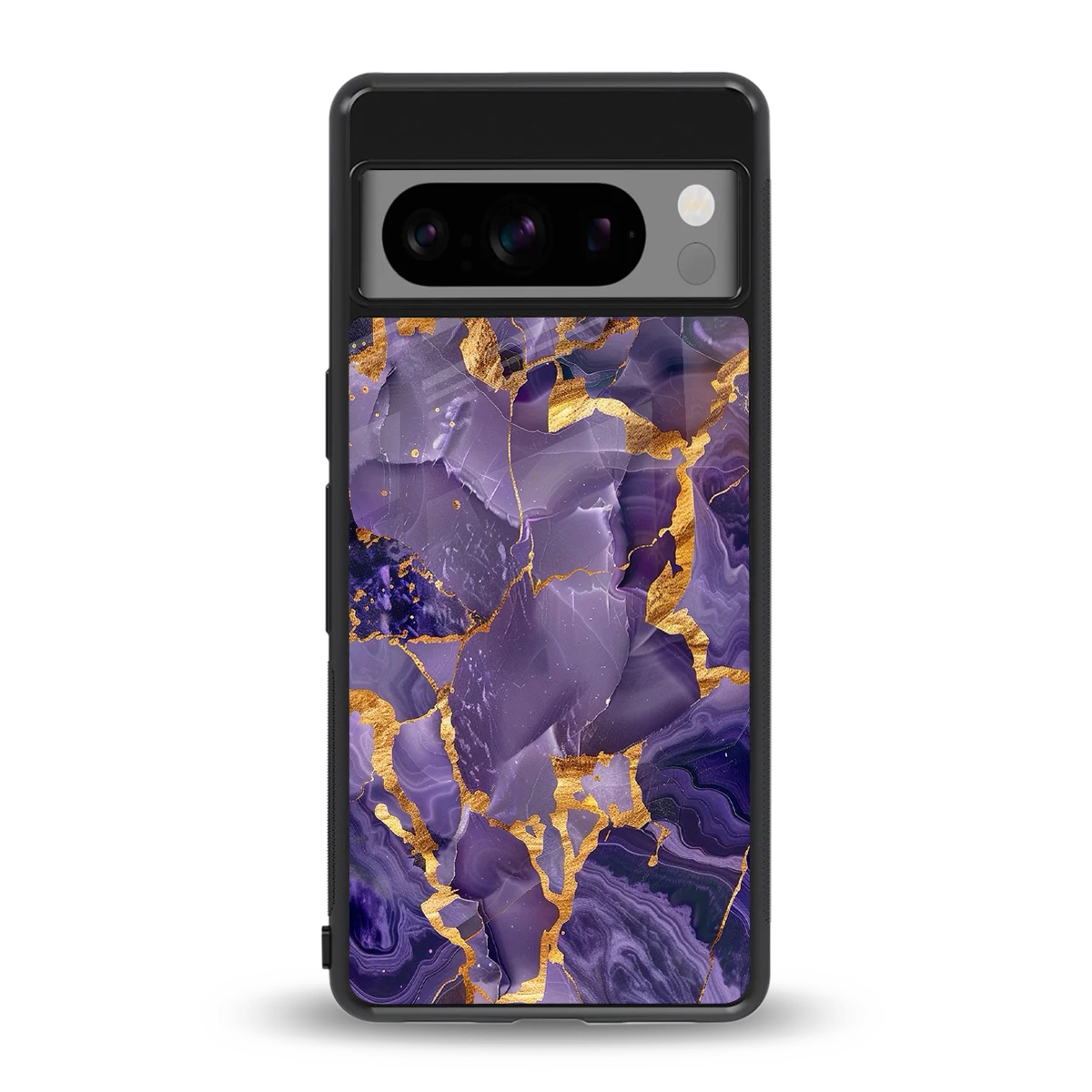 Royal Amethyst back phone cover | glass case for google pixel 8 pro