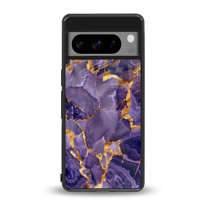 Royal Amethyst back phone cover | glass case for google pixel 8 pro