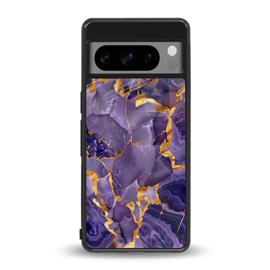 Royal Amethyst back phone cover | glass case for google pixel 8 pro