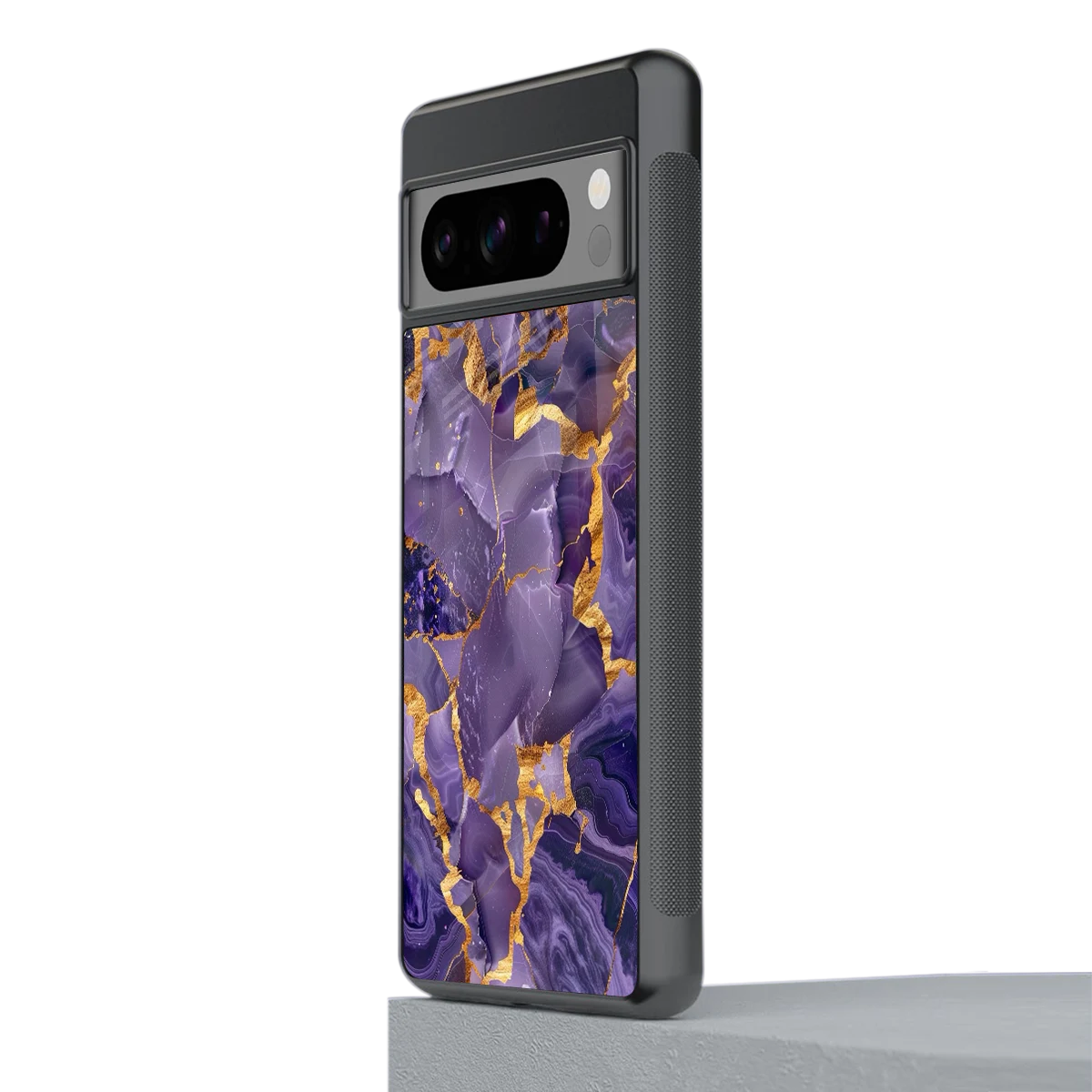 Royal Amethyst stylish phone case for google pixel 8 pro | glossy glass and slim fit