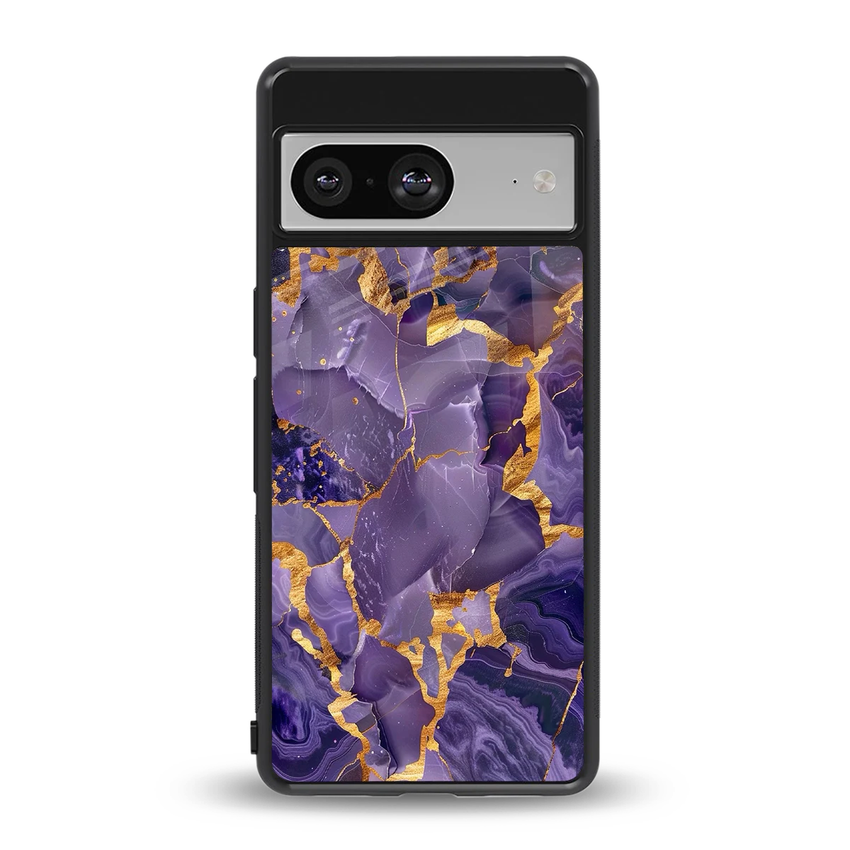 Royal Amethyst back phone cover | glass case for google pixel 8
