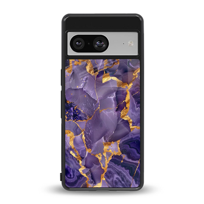 Royal Amethyst back phone cover | glass case for google pixel 8