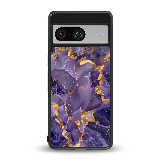 Royal Amethyst back phone cover | glass case for google pixel 8