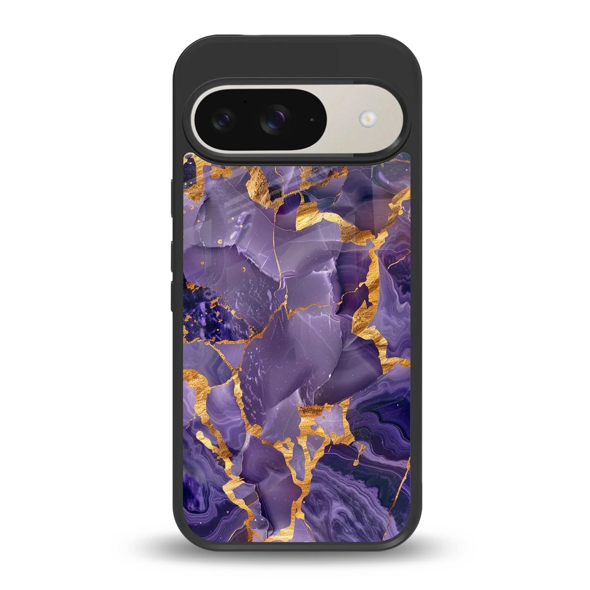 Royal Amethyst back phone cover | glass case for google pixel 9