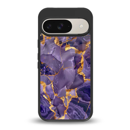 Royal Amethyst back phone cover | glass case for google pixel 9