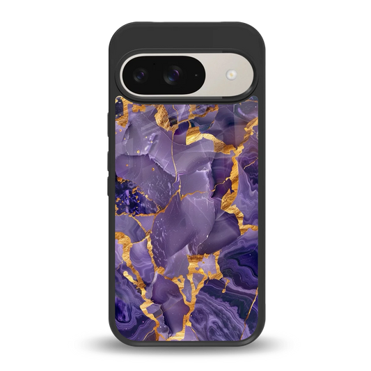 Royal Amethyst back phone cover | glass case for google pixel 9
