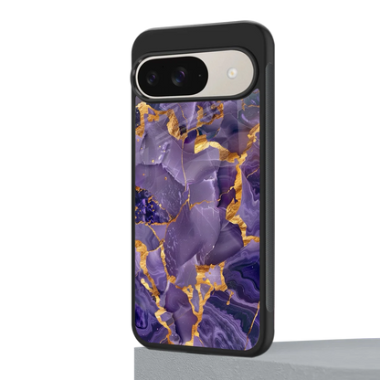 Royal Amethyst google pixel 9 mobile cover | shockproof glass phone case