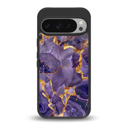 Royal Amethyst back phone cover | glass case for google pixel 9 pro