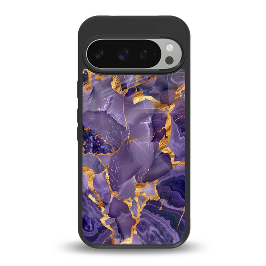 Royal Amethyst back phone cover | glass case for google pixel 9 pro