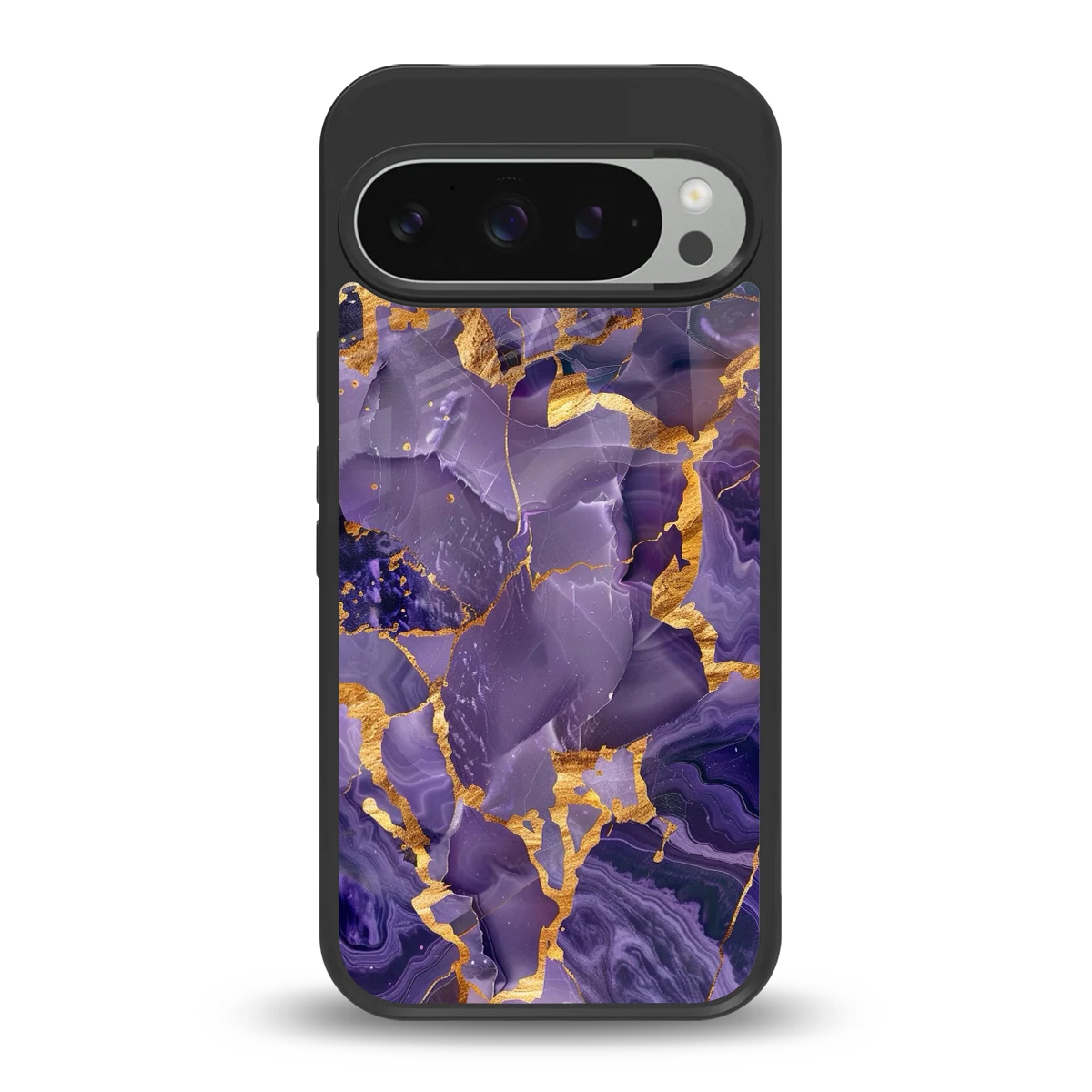 Royal Amethyst back phone cover | glass case for google pixel 9 pro xl
