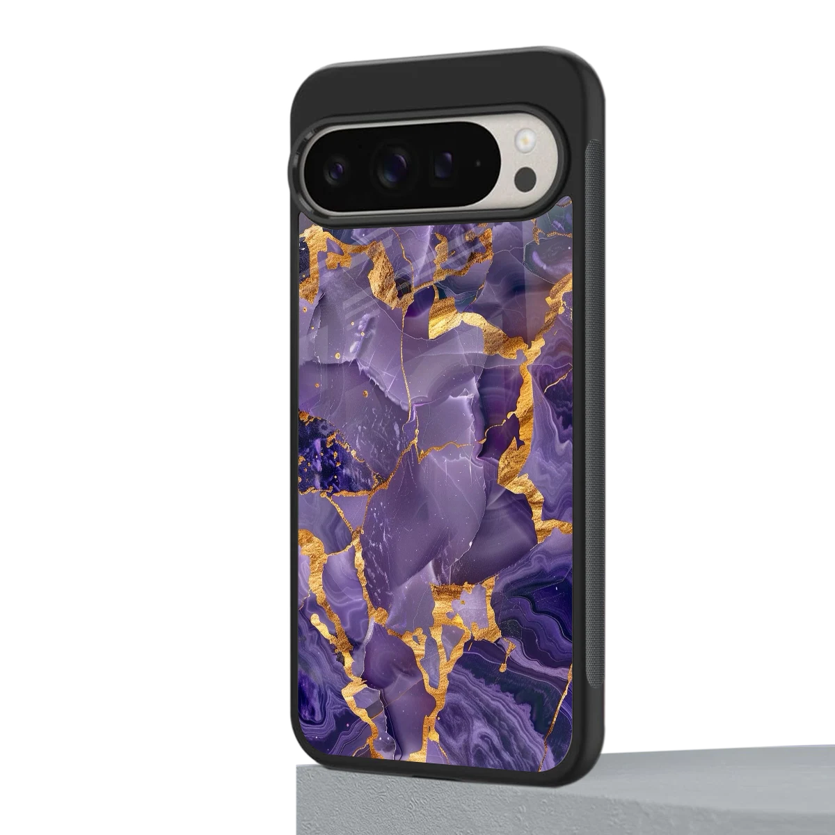 Royal Amethyst google pixel 9 pro mobile cover | shockproof glass phone case