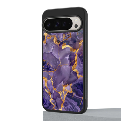 Royal Amethyst google pixel 9 pro mobile cover | shockproof glass phone case