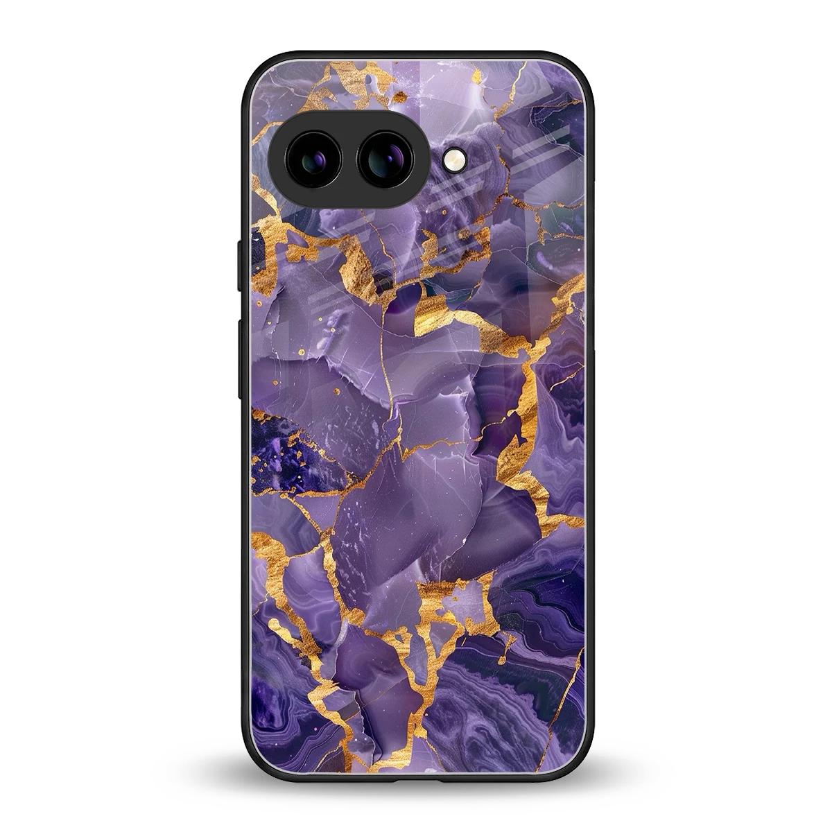 Royal Amethyst back phone cover | glass case for google pixel 9a