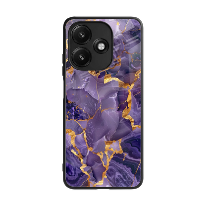 Royal Amethyst back phone cover | glass case for redmi 12 5g