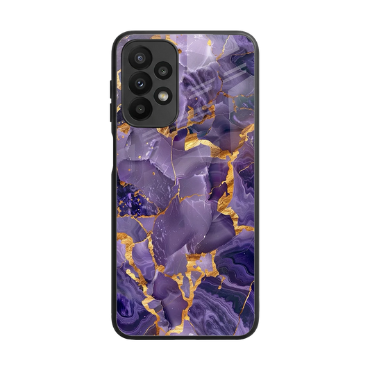 Royal Amethyst back phone cover | glass case for samsung galaxy a23