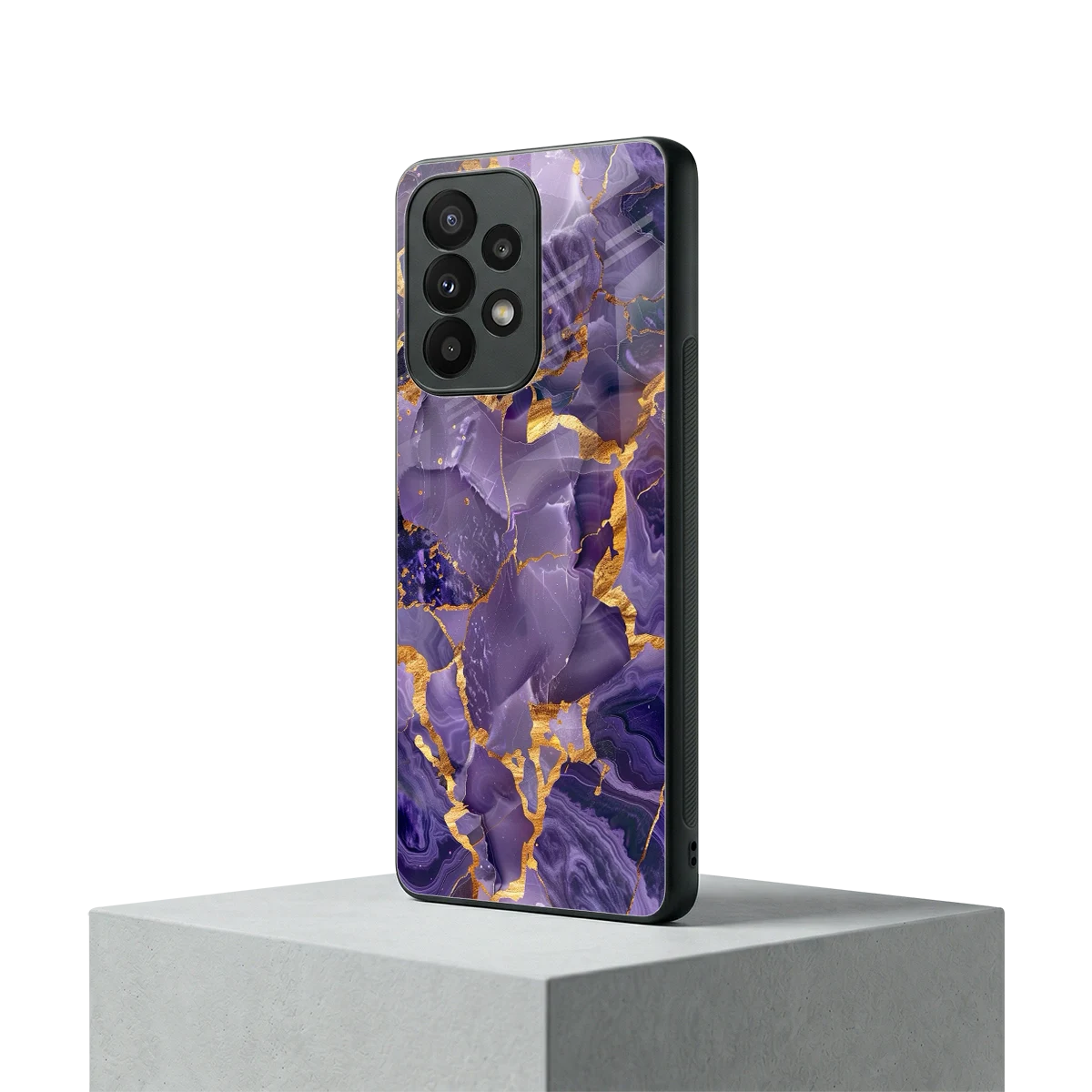 Royal Amethyst samsung galaxy a23 mobile cover | shockproof glass phone case