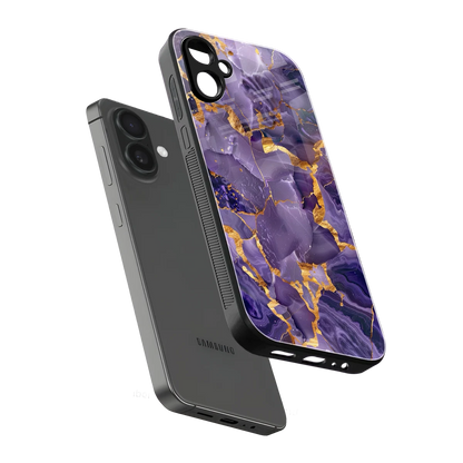 Royal Amethyst sleek samsung galaxy a06 5g cover with tempered glass back and TPU edges