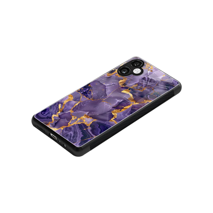 Royal Amethyst stylish phone case for samsung galaxy a06 5g | glossy glass and slim fit
