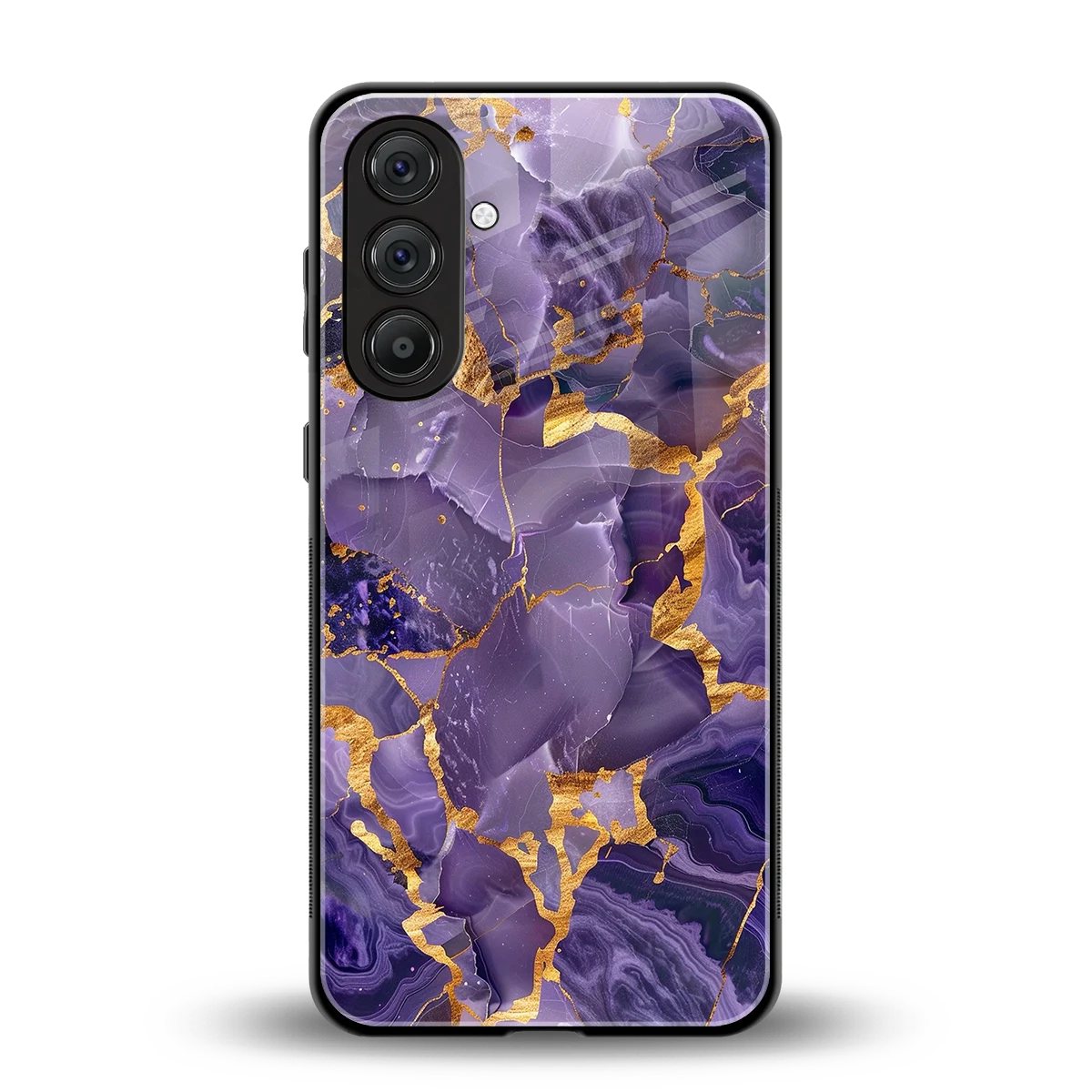 Royal Amethyst back phone cover | glass case for samsung galaxy a55 5g