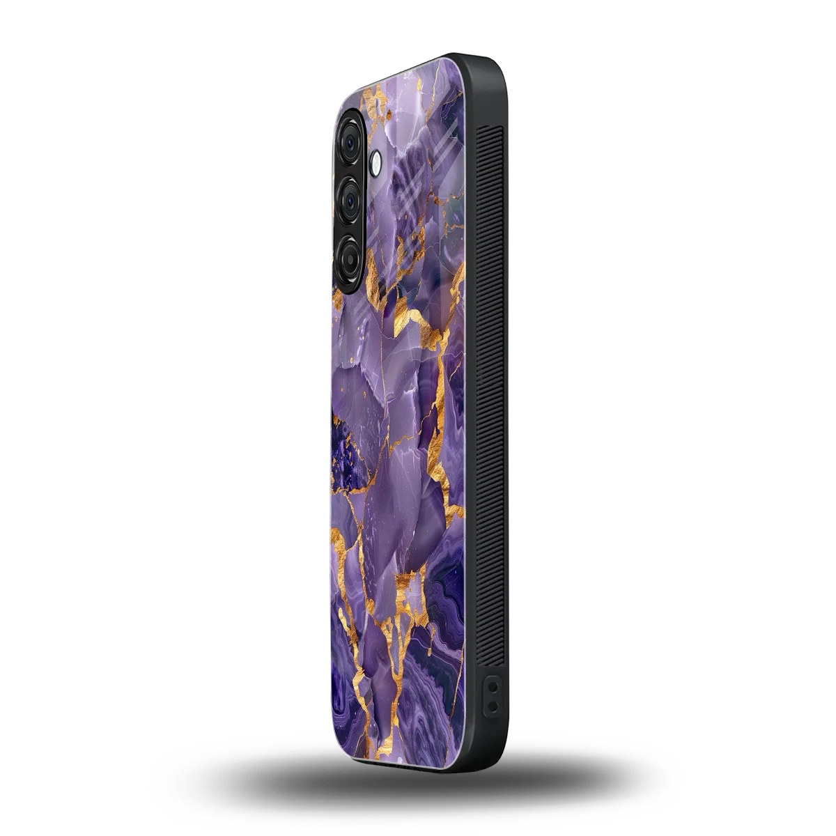 Royal Amethyst samsung galaxy a55 5g mobile cover | shockproof glass phone case