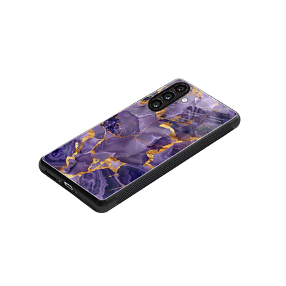 Royal Amethyst stylish phone case for samsung galaxy m36 5g | glossy glass and slim fit