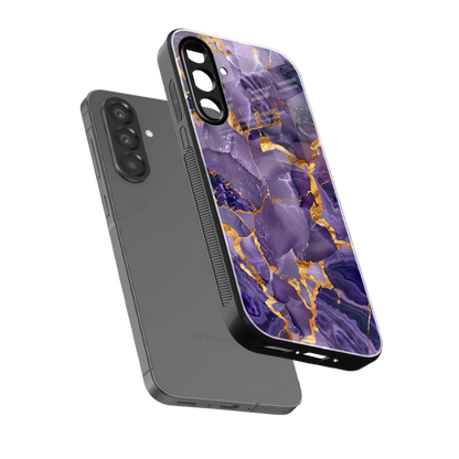 Royal Amethyst sleek samsung galaxy a37 5g cover with tempered glass back and TPU edges