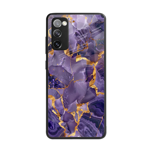 Royal Amethyst back phone cover | glass case for samsung galaxy s20 fe