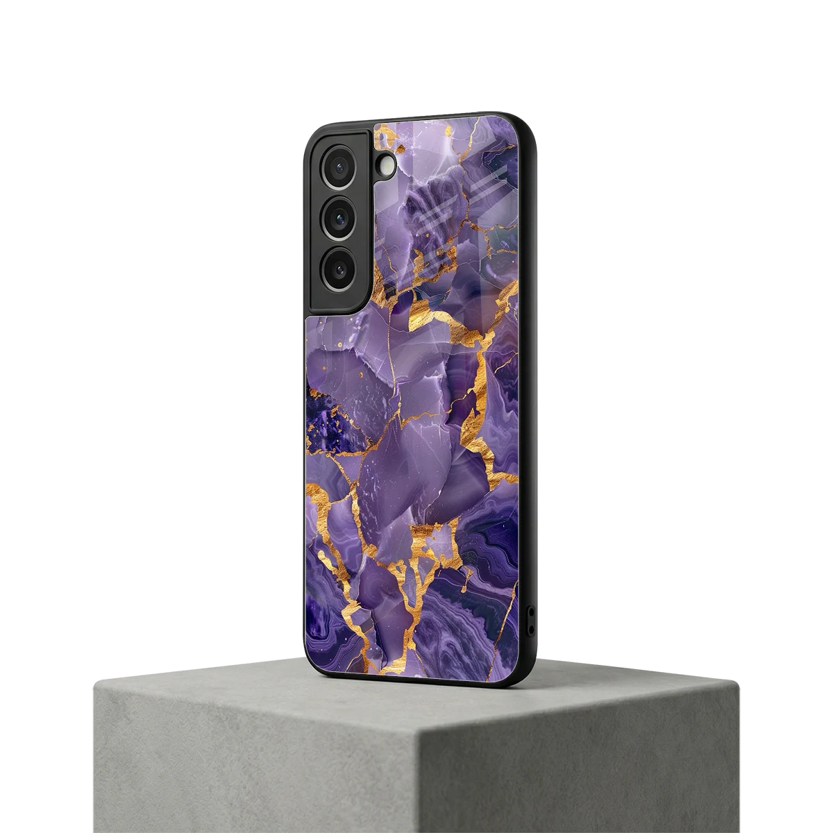 Royal Amethyst samsung galaxy s22 mobile cover | shockproof glass phone case