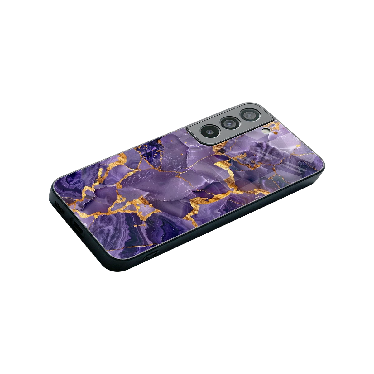 Royal Amethyst stylish phone case for samsung galaxy s22 | glossy glass and slim fit