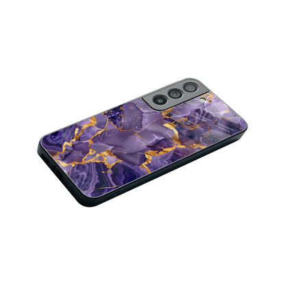 Royal Amethyst stylish phone case for samsung galaxy s22 | glossy glass and slim fit