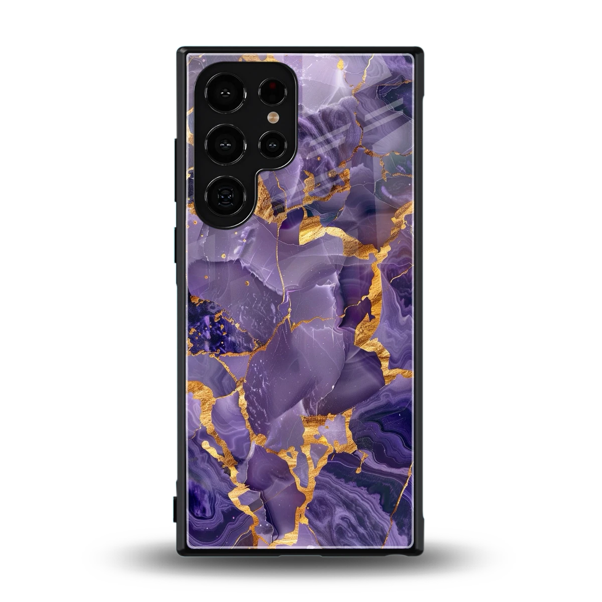 Royal Amethyst back phone cover | glass case for samsung galaxy s24 ultra