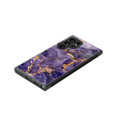 Royal Amethyst stylish phone case for samsung galaxy s23 ultra | glossy glass and slim fit