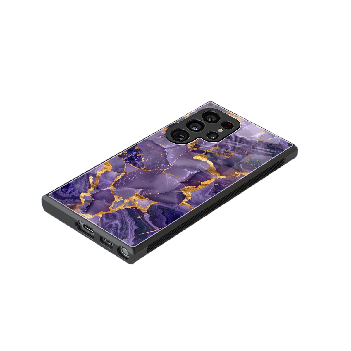 Royal Amethyst stylish phone case for samsung galaxy s24 ultra | glossy glass and slim fit