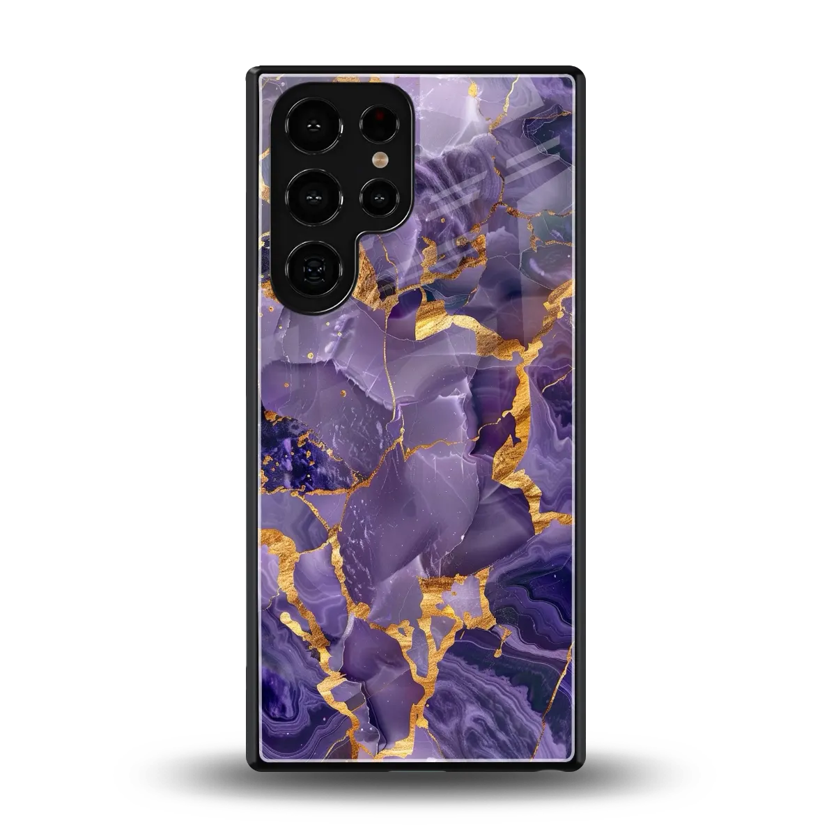 Royal Amethyst back phone cover | glass case for samsung galaxy s25 ultra