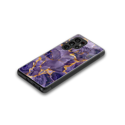 Royal Amethyst stylish phone case for samsung galaxy s25 ultra | glossy glass and slim fit
