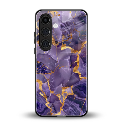 Royal Amethyst back phone cover | glass case for samsung galaxy s24