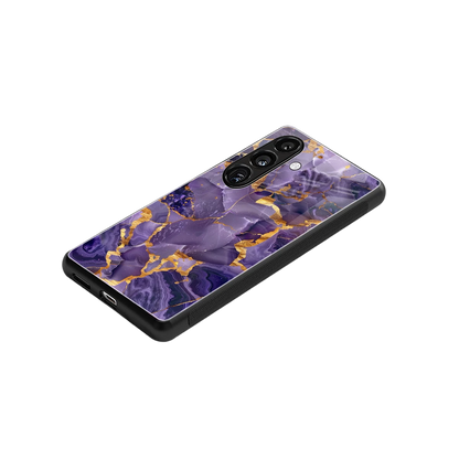 Royal Amethyst stylish phone case for samsung galaxy s24 | glossy glass and slim fit