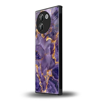 Royal Amethyst vivo v30e mobile cover | shockproof glass phone case