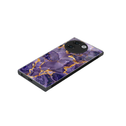 Royal Amethyst stylish phone case for vivo v30e | glossy glass and slim fit