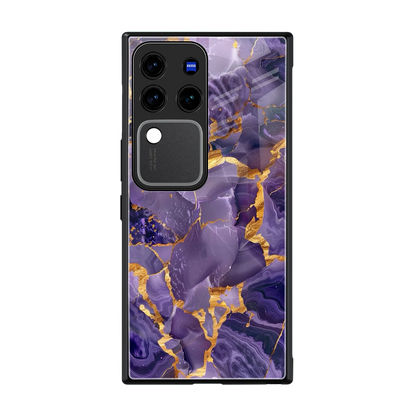 Royal Amethyst back phone cover | glass case forvivo v30 pro