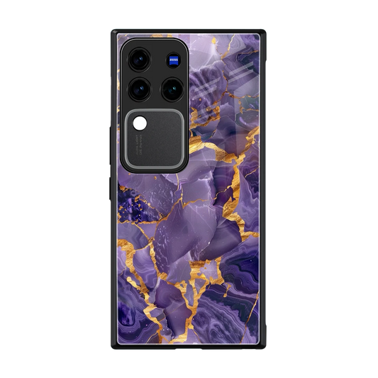 Royal Amethyst back phone cover | glass case forvivo v30 pro