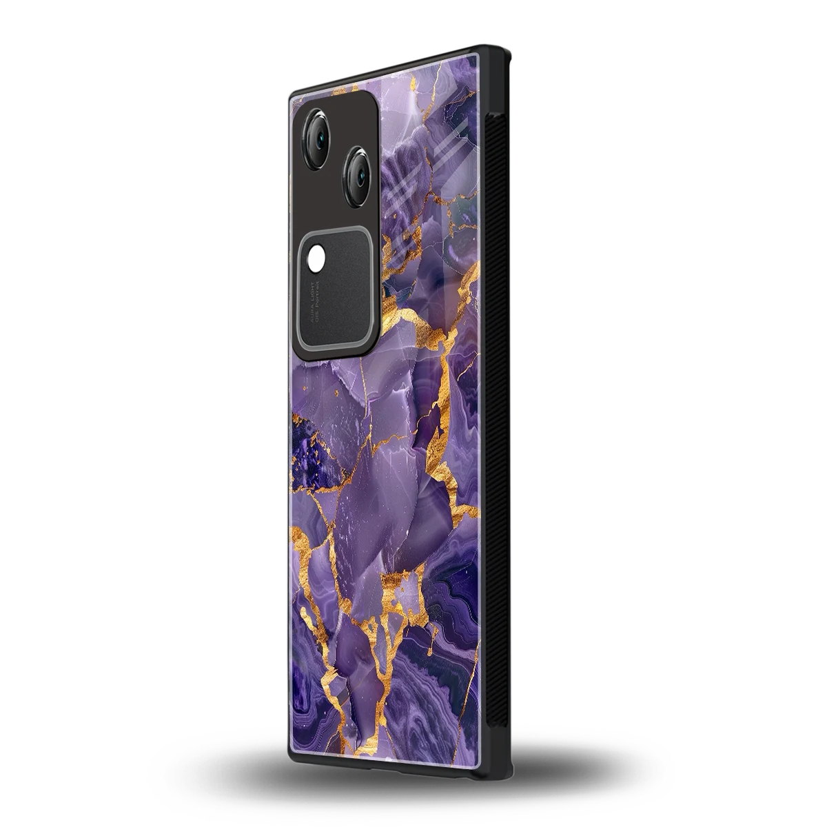 Royal Amethyst vivo v30 mobile cover | shockproof glass phone case