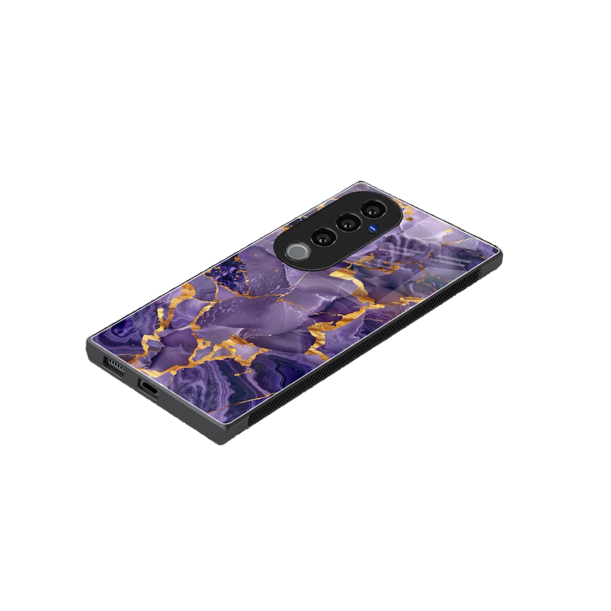 Royal Amethyst stylish phone case for vivo v40 pro | glossy glass and slim fit